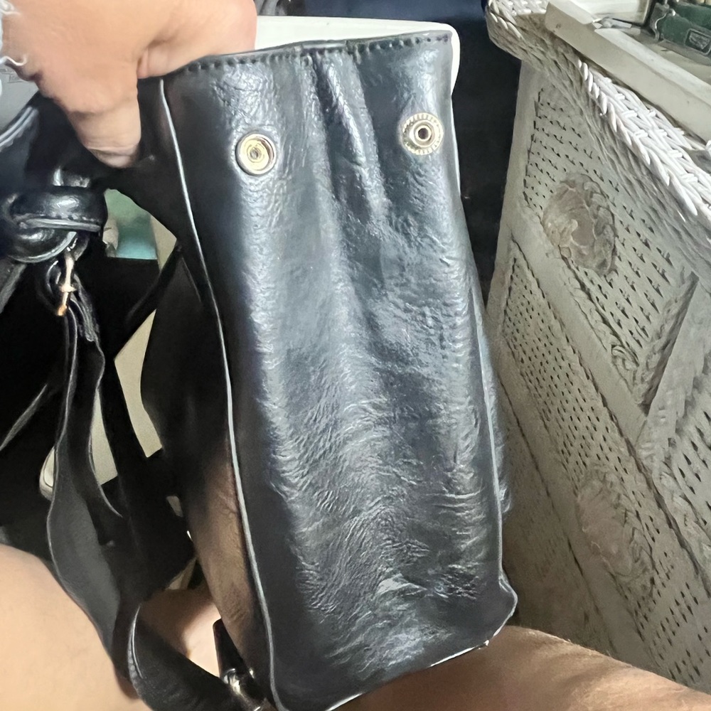 Black Backpack W/ Adjustable Straps, Expandable C… - image 4